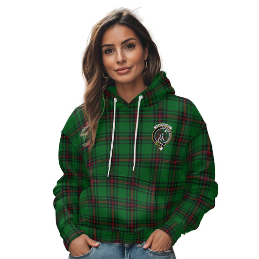 Clan Anstruther Tartan Women Hoodie Crest And Plaid Basic Style