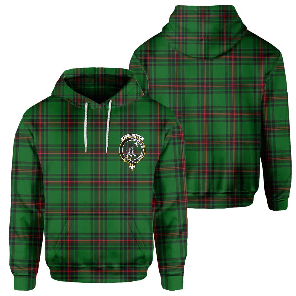 Clan Anstruther Tartan Women Hoodie Crest And Plaid Basic Style