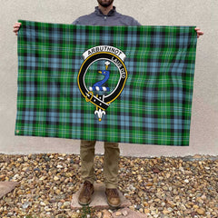 Clan Arbuthnot Tartan Flag Crest And Plaid Basic Style