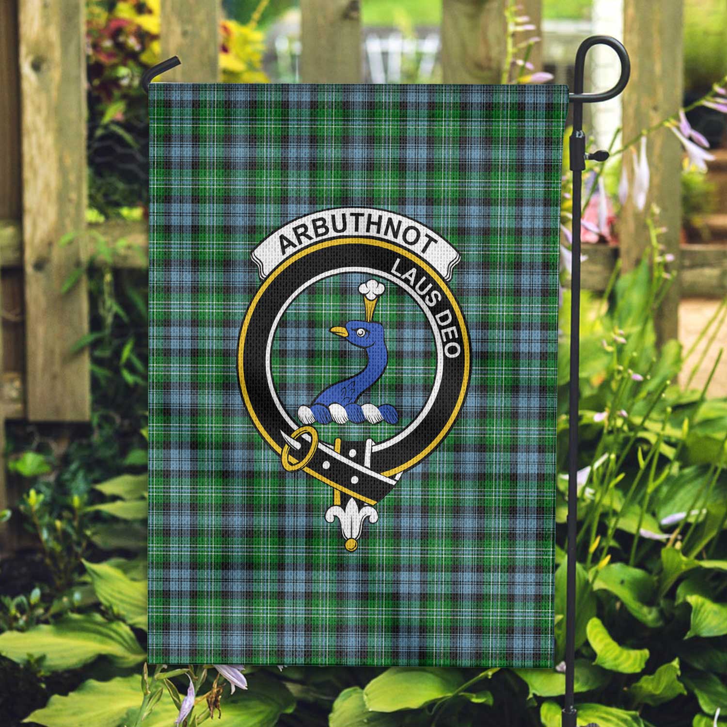 Clan Arbuthnot Tartan Garden Flag Crest And Plaid Basic Style