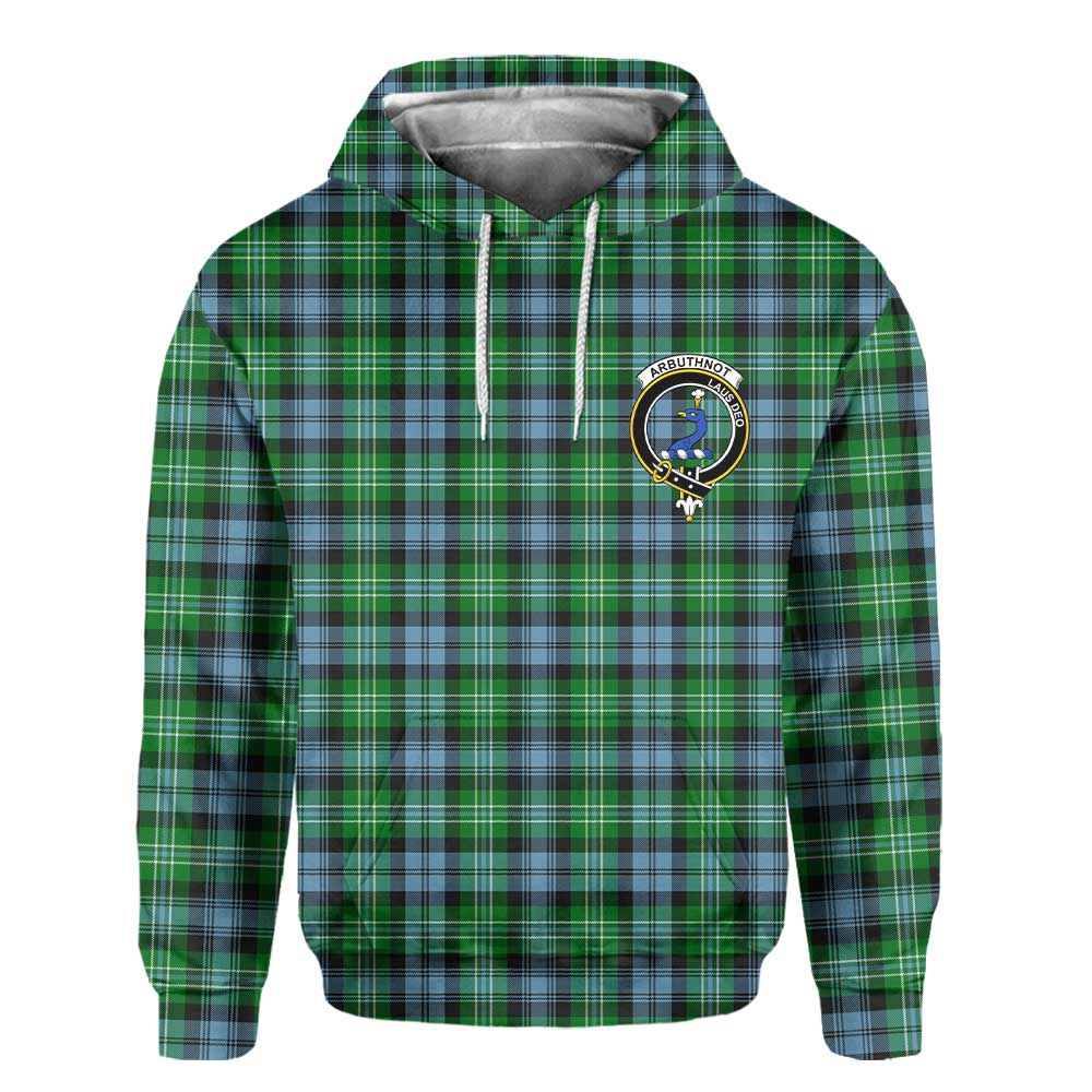 Clan Arbuthnot Tartan Men Hoodie Crest And Plaid Basic Style