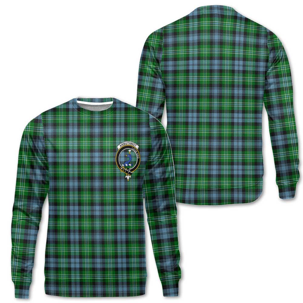 Clan Arbuthnot Tartan Men Sweatshirt Crest And Plaid Basic Style