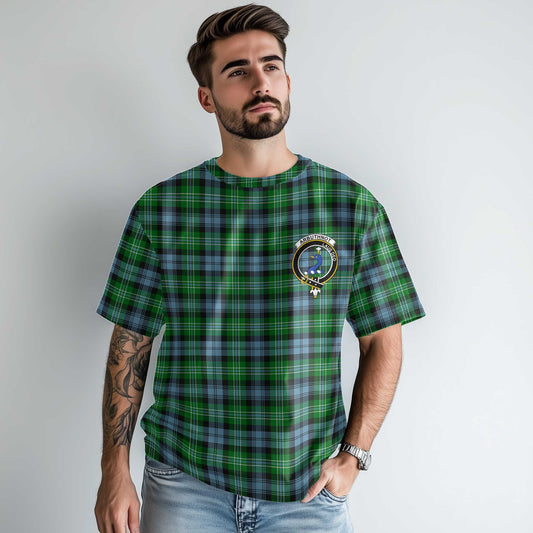 Clan Arbuthnot Tartan Men T Shirt Crest And Plaid Basic Style