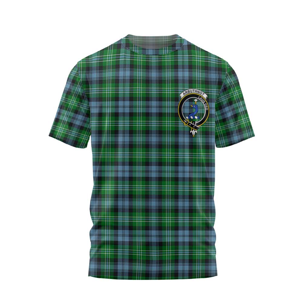 Clan Arbuthnot Tartan Men T Shirt Crest And Plaid Basic Style