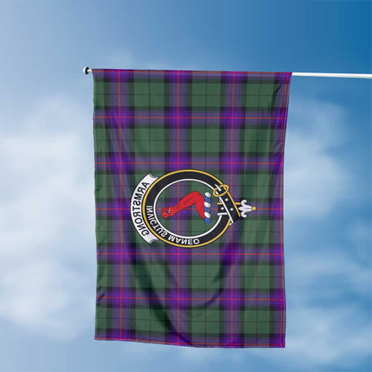 Clan Armstrong Tartan Flag Crest And Plaid Basic Style