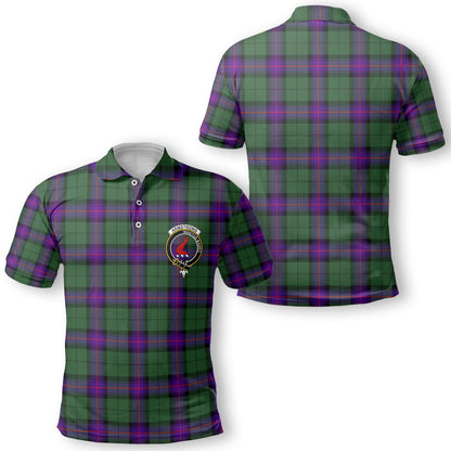 Clan Armstrong Tartan Golf Men Polo Shirt Crest And Plaid Basic Style