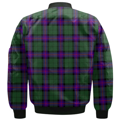 Clan Armstrong Tartan Men Bomber Jacket Crest And Plaid Basic Style