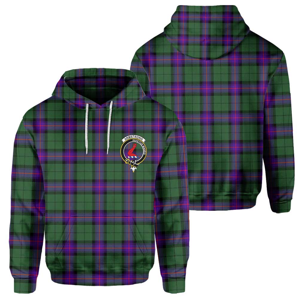 Clan Armstrong Tartan Men Hoodie Crest And Plaid Basic Style