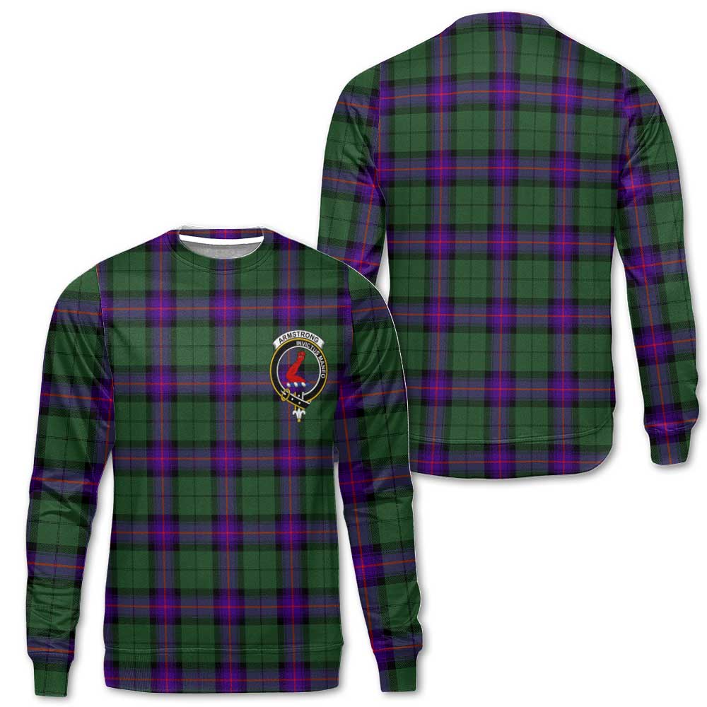 Clan Armstrong Tartan Men Sweatshirt Crest And Plaid Basic Style