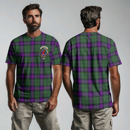 Clan Armstrong Tartan Men T Shirt Crest And Plaid Basic Style