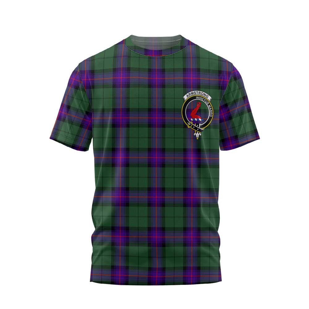 Clan Armstrong Tartan Men T Shirt Crest And Plaid Basic Style