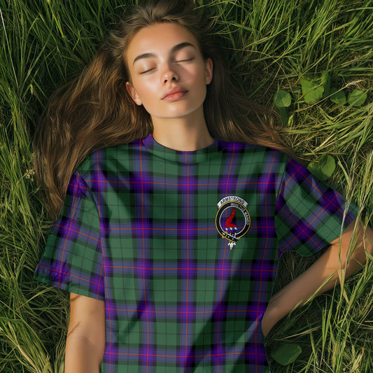 Clan Armstrong Tartan Women T Shirt Crest And Plaid Basic Style