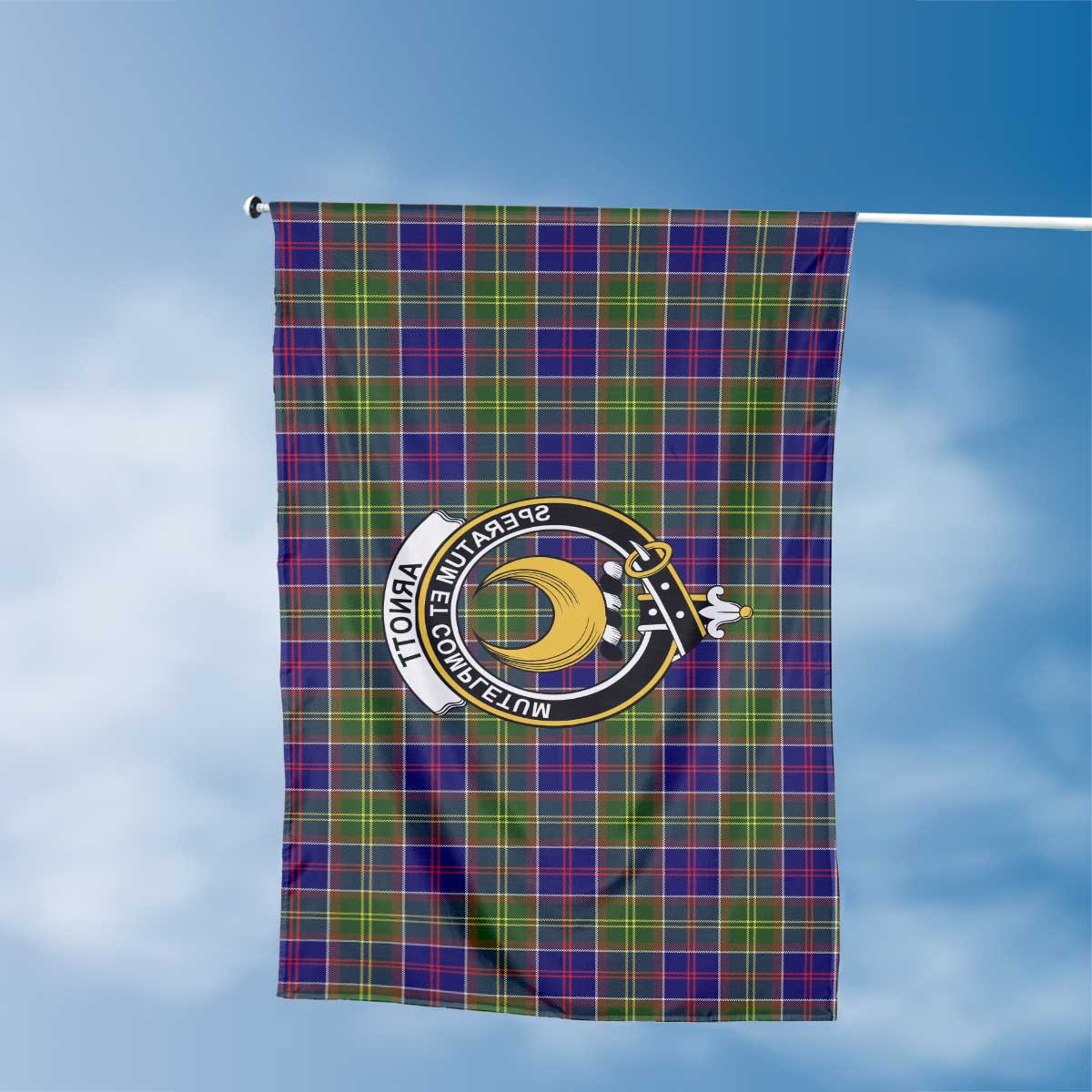 Clan Arnott Tartan Flag 1 Crest And Plaid Basic Style Tartan House Flag Crest And Plaid Basic Style