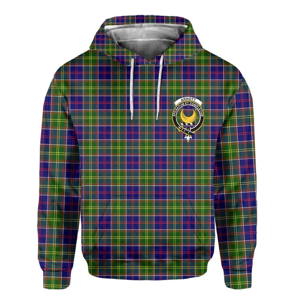 Clan Arnott Tartan Men Hoodie Crest And Plaid Basic Style