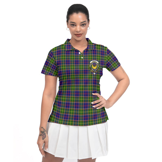 Clan Arnott Tartan Women Polo Shirt Crest And Plaid Basic Style