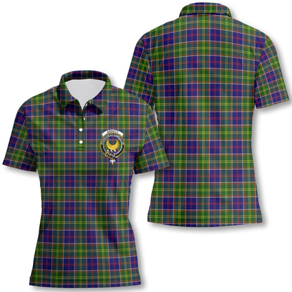 Clan Arnott Tartan Women Polo Shirt Crest And Plaid Basic Style