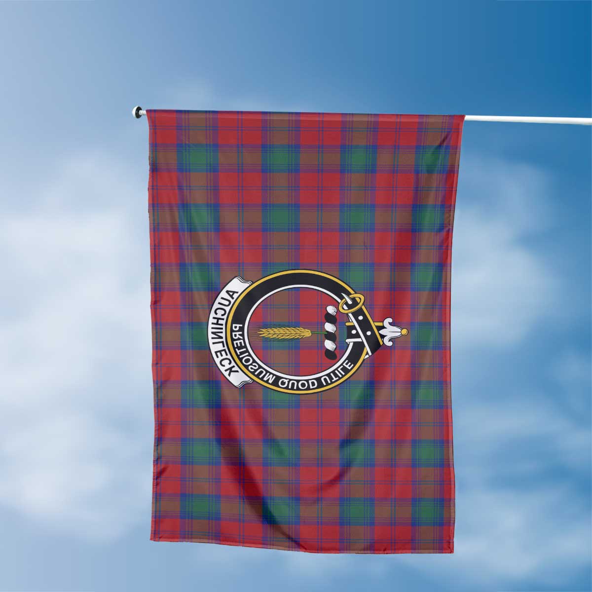 Clan Auchinleck Tartan Flag Crest And Plaid Basic Style