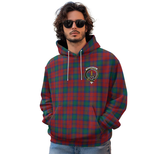 Clan Auchinleck Tartan Men Hoodie Crest And Plaid Basic Style