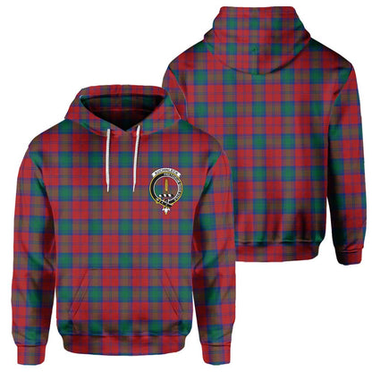 Clan Auchinleck Tartan Men Hoodie Crest And Plaid Basic Style