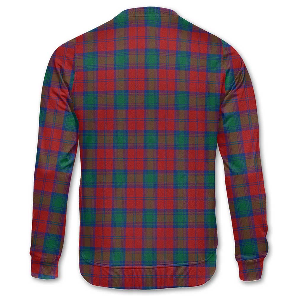 Clan Auchinleck Tartan Men Sweatshirt Crest And Plaid Basic Style