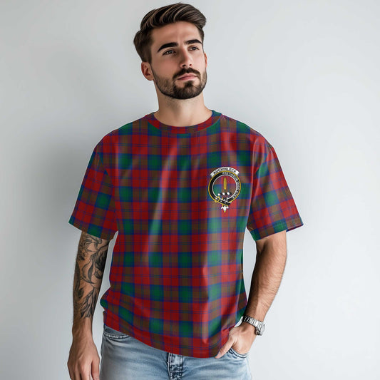 Clan Auchinleck Tartan Men T Shirt Crest And Plaid Basic Style