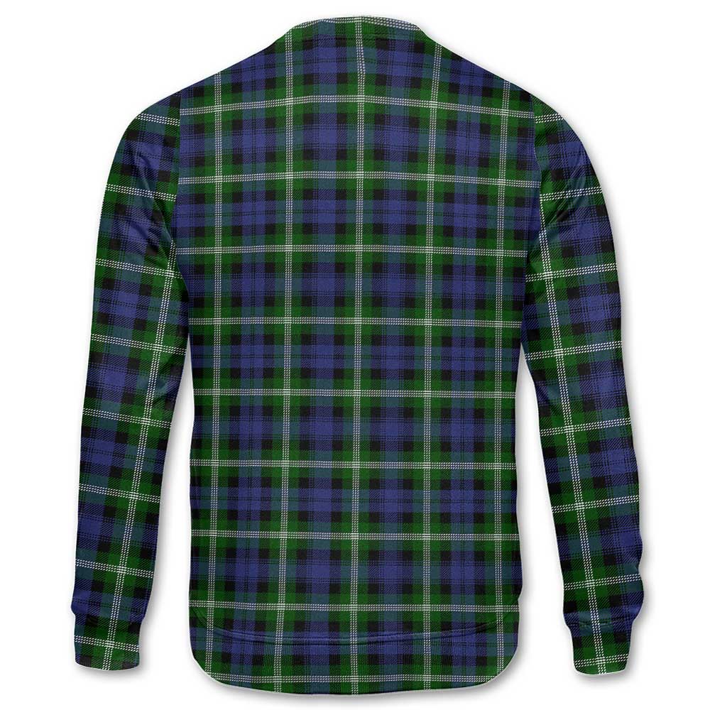 Clan Baillie Tartan Men Sweatshirt Crest And Plaid Basic Style