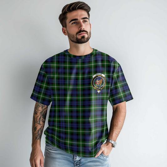 Clan Baillie Tartan Men T Shirt Crest And Plaid Basic Style