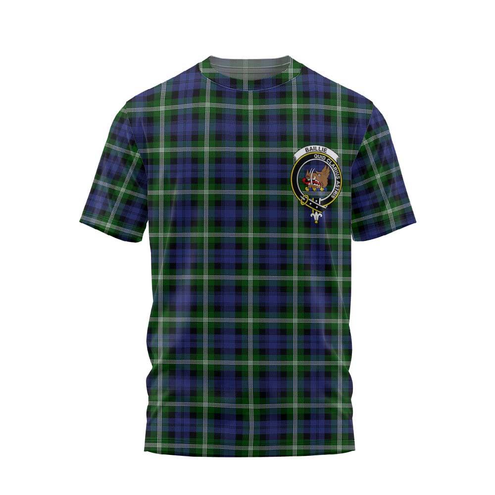 Clan Baillie Tartan Men T Shirt Crest And Plaid Basic Style