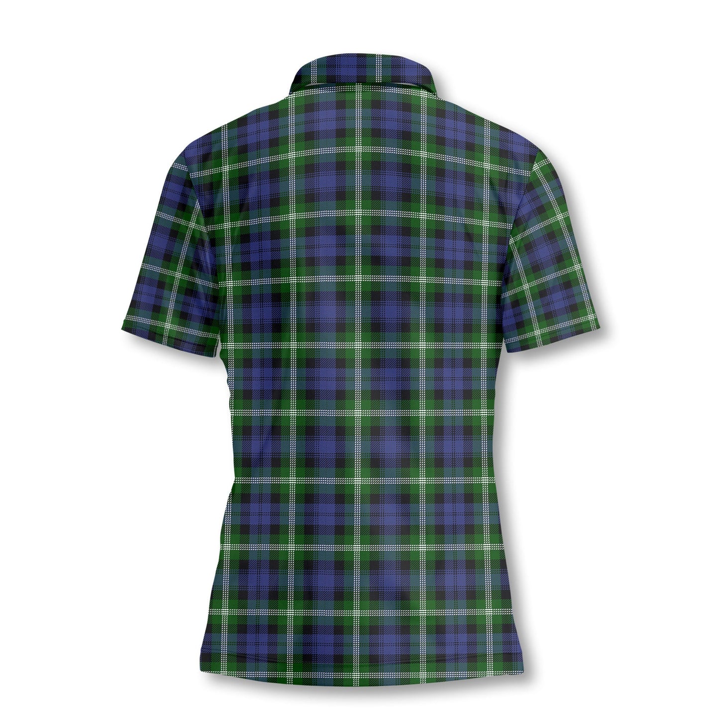 Clan Baillie Tartan Women Polo Shirt Crest And Plaid Basic Style