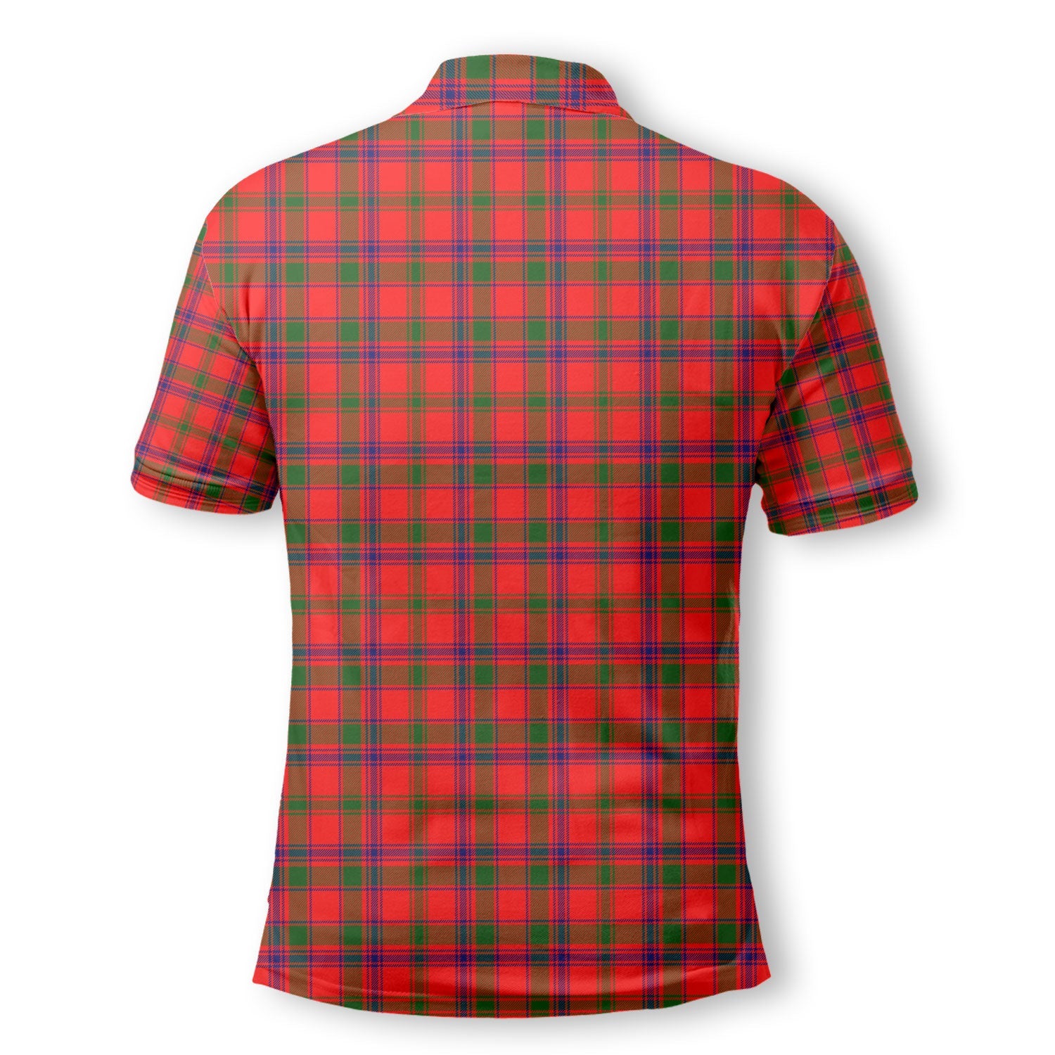 Clan Bain Tartan Golf Men Polo Shirt Crest And Plaid Basic Style