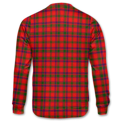 Clan Bain Tartan Men Sweatshirt Crest And Plaid Basic Style