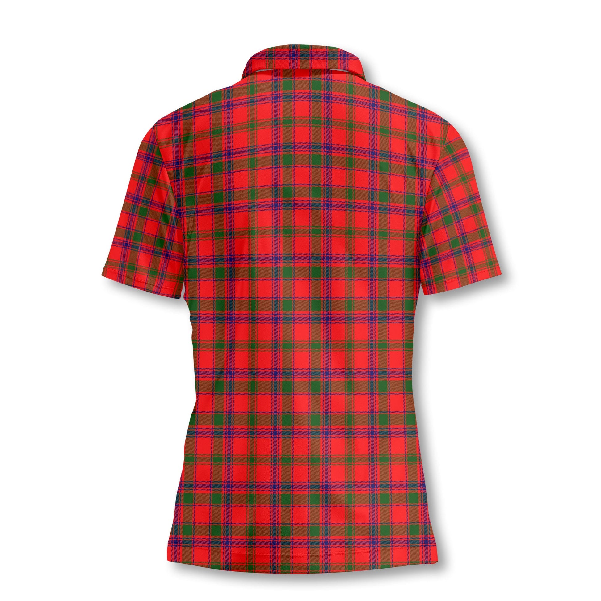 Clan Bain Tartan Women Polo Shirt Crest And Plaid Basic Style