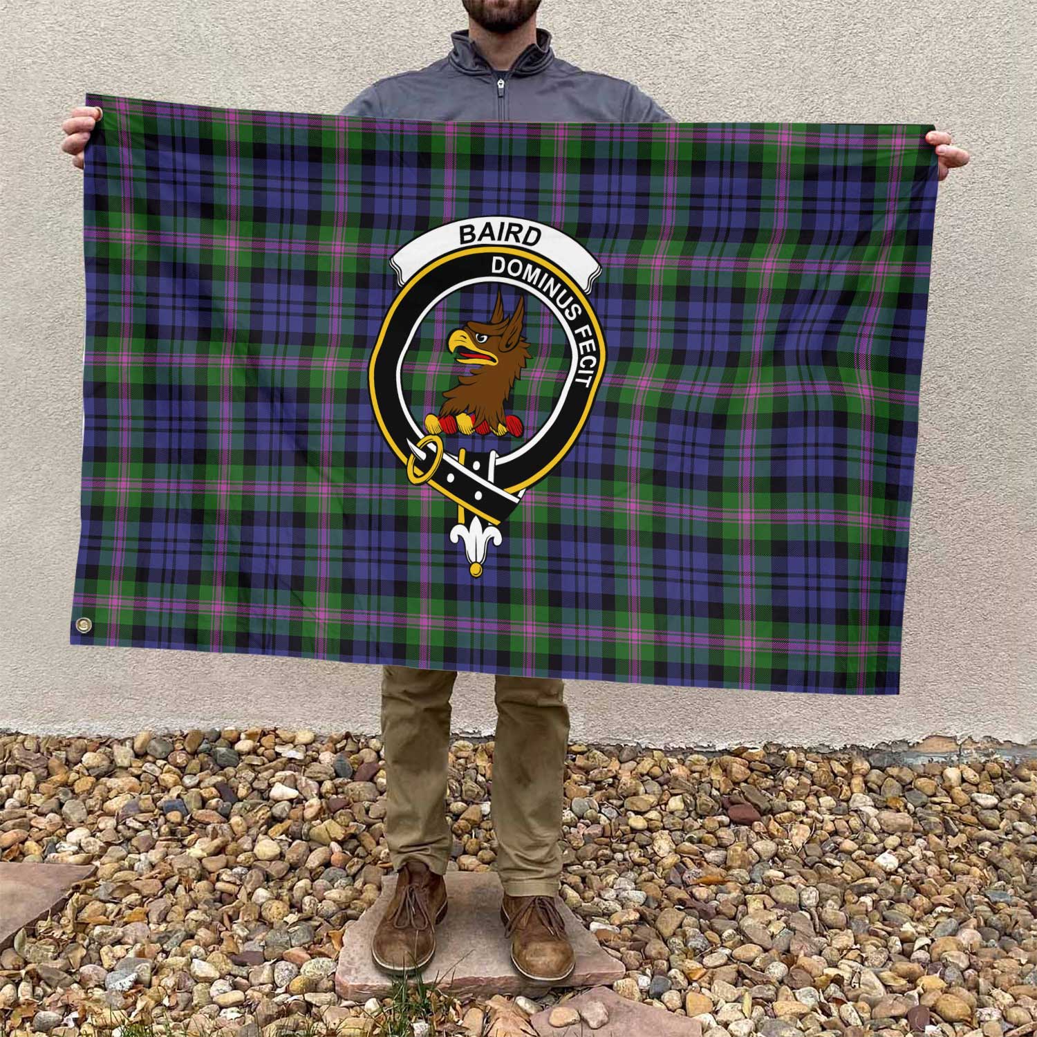 Clan Baird Tartan Flag 1 Crest And Plaid Basic Style Tartan House Flag Crest And Plaid Basic Style