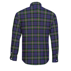 Clan Baird Tartan Long Sleeve Button Shirt Crest And Plaid Basic Style