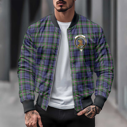 Clan Baird Tartan Men Bomber Jacket Crest And Plaid Basic Style