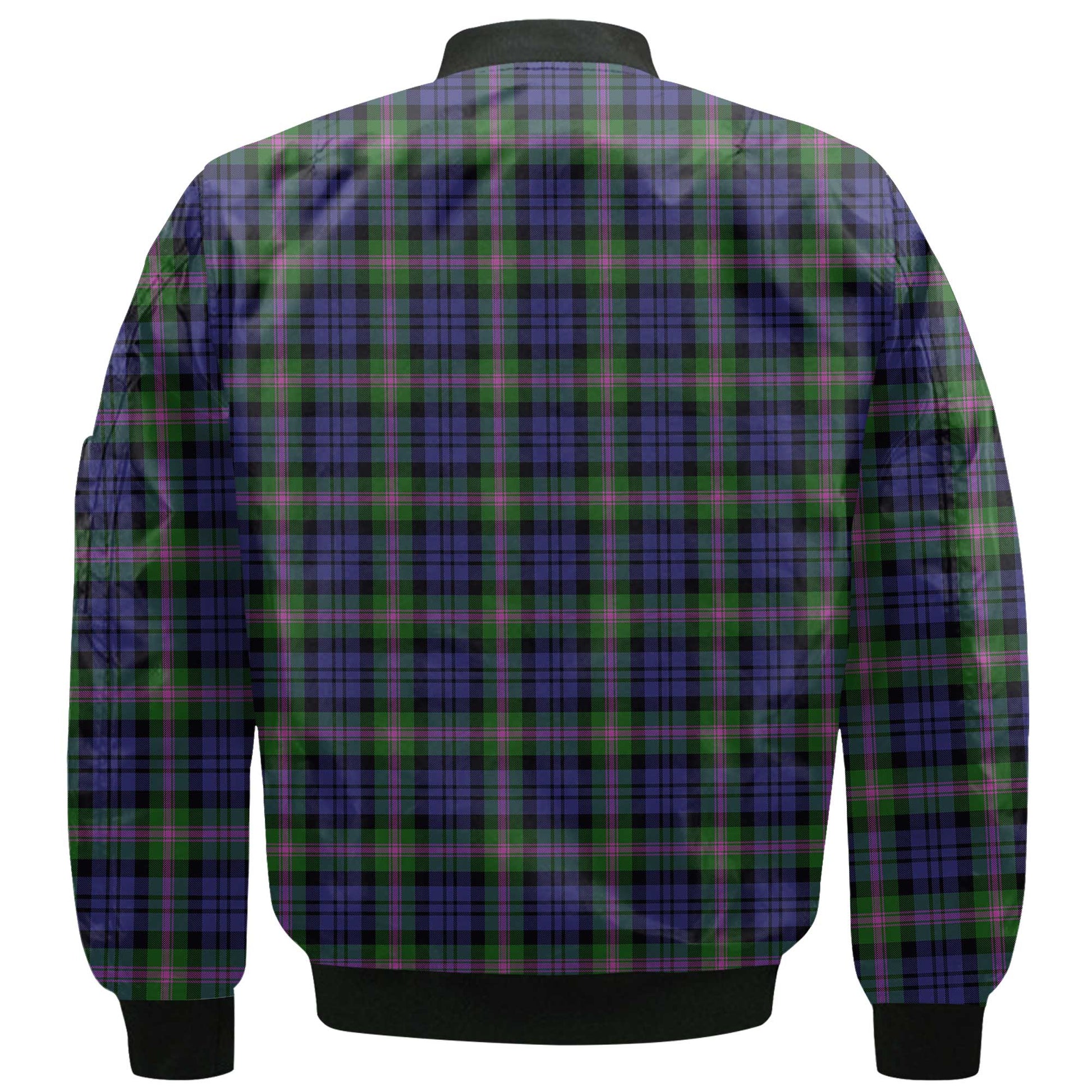 Clan Baird Tartan Men Bomber Jacket Crest And Plaid Basic Style