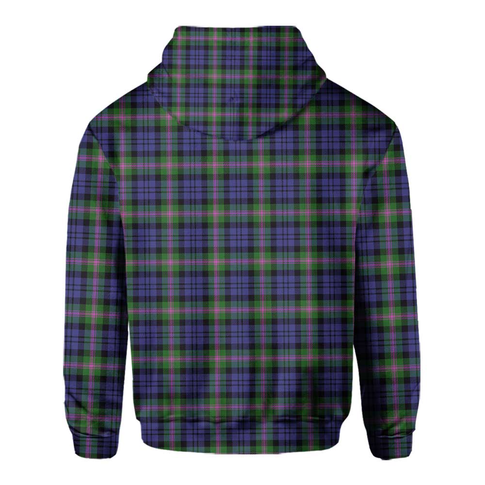 Clan Baird Tartan Men Hoodie Crest And Plaid Basic Style