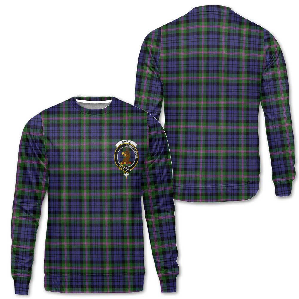 Clan Baird Tartan Men Sweatshirt Crest And Plaid Basic Style