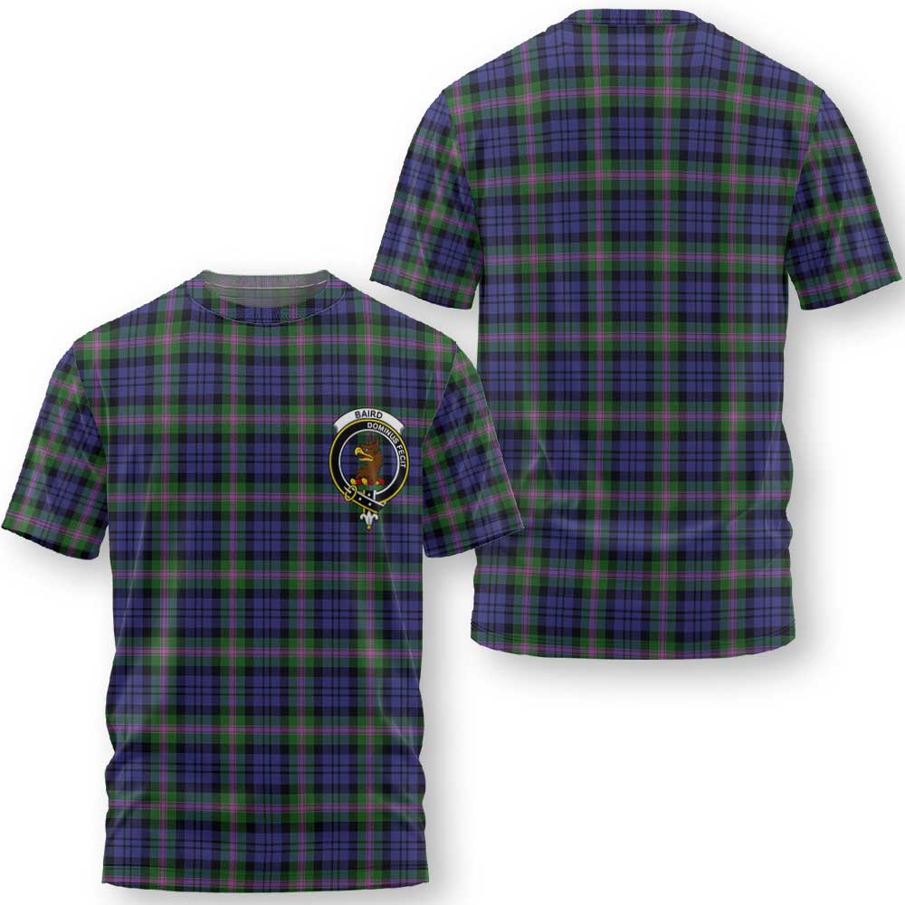 Clan Baird Tartan Men T Shirt Crest And Plaid Basic Style