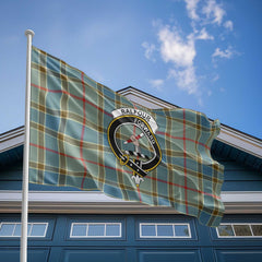 Clan Balfour Tartan Flag Crest And Plaid Basic Style