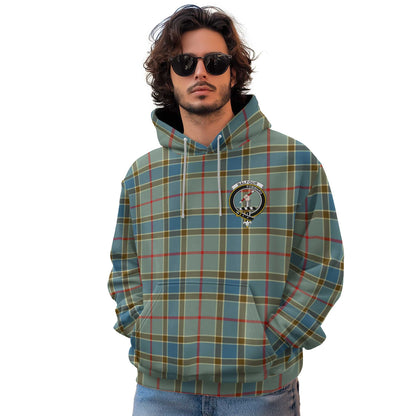 Clan Balfour Tartan Men Hoodie Crest And Plaid Basic Style