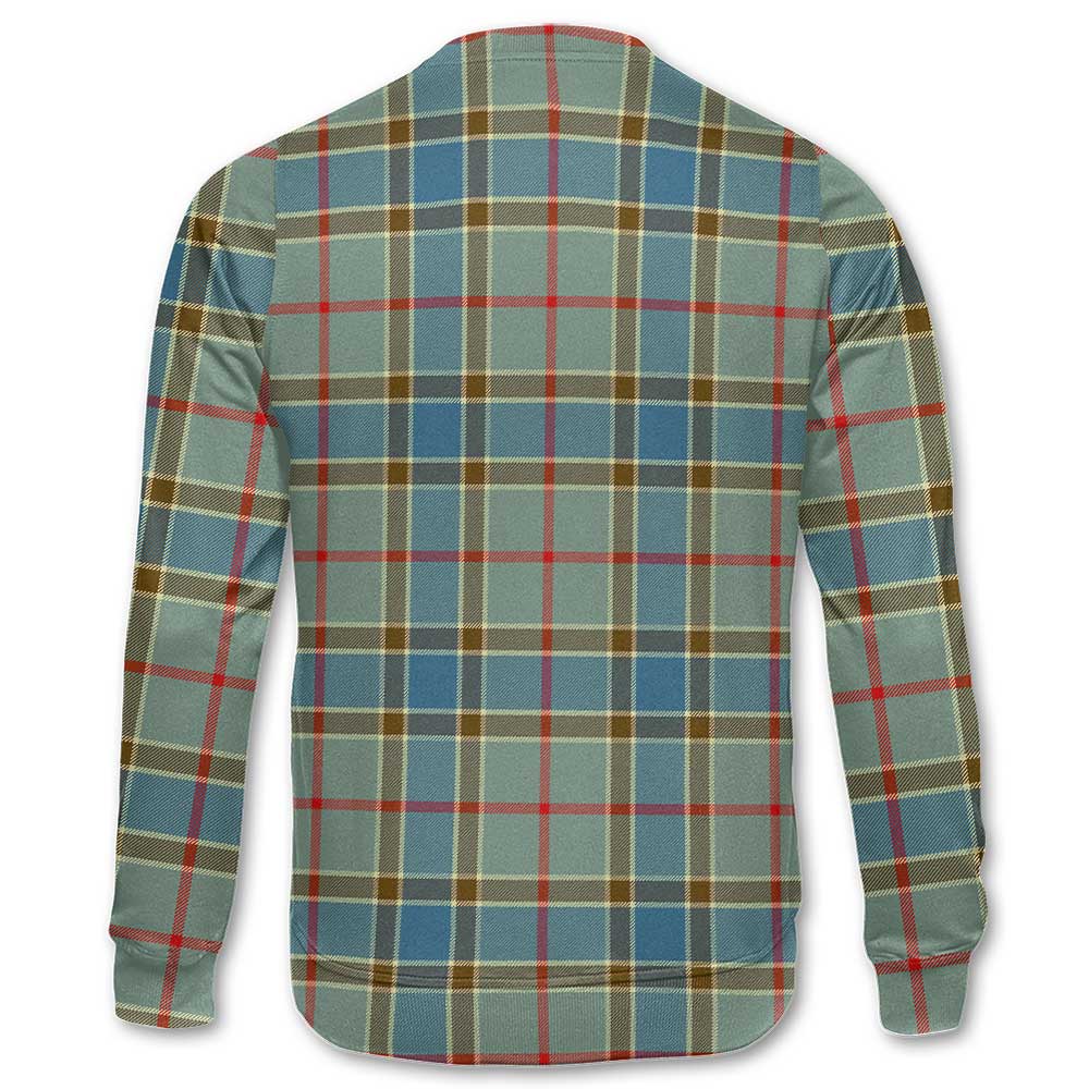 Clan Balfour Tartan Men Sweatshirt Crest And Plaid Basic Style