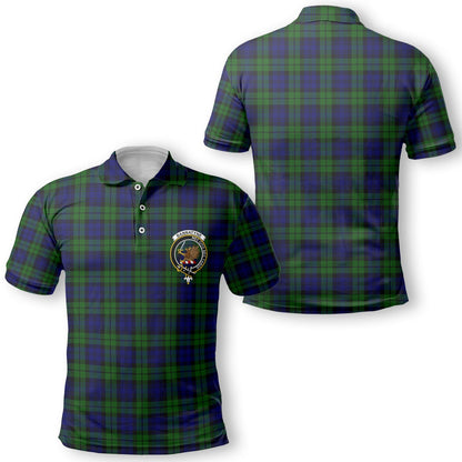 Clan Bannatyne Tartan Golf Men Polo Shirt Crest And Plaid Basic Style