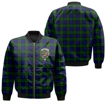 Clan Bannatyne Tartan Men Bomber Jacket Crest And Plaid Basic Style