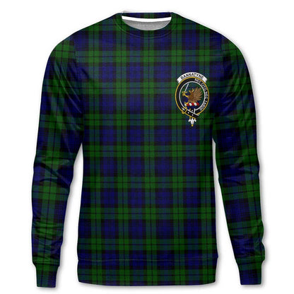 Clan Bannatyne Tartan Men Sweatshirt Crest And Plaid Basic Style