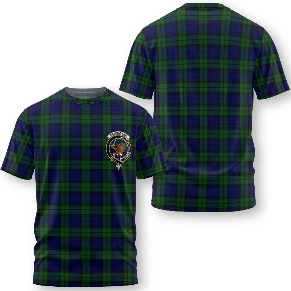 Clan Bannatyne Tartan Men T Shirt Crest And Plaid Basic Style