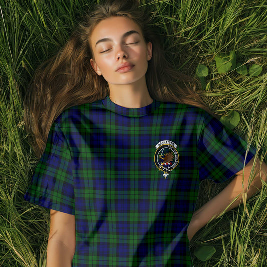 Clan Bannatyne Tartan Women T Shirt Crest And Plaid Basic Style