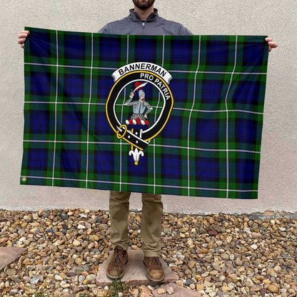 Clan Bannerman Tartan Flag Crest And Plaid Basic Style