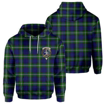 Clan Bannerman Tartan Men Hoodie Crest And Plaid Basic Style