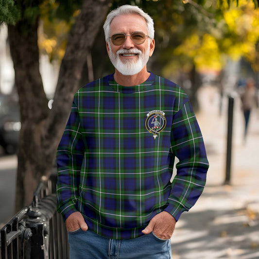 Clan Bannerman Tartan Men Sweatshirt Crest And Plaid Basic Style